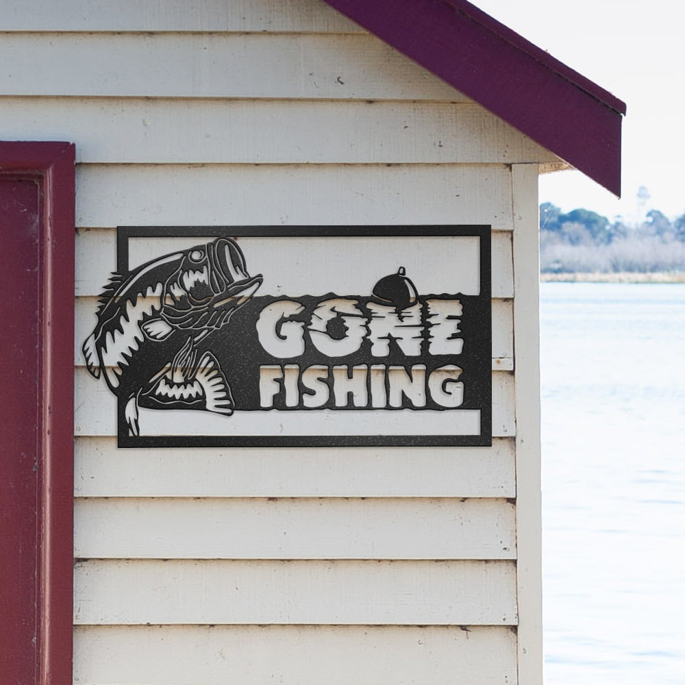 Fishing Custom Name Sign | Fishing nursery decor | Fishing pole | Fishing  circle sign